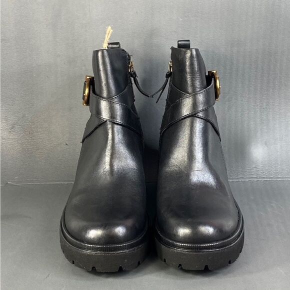 Sofft Jenine Women's black leather waterproof platform comfort booties size 10 - Picture 1 of 12